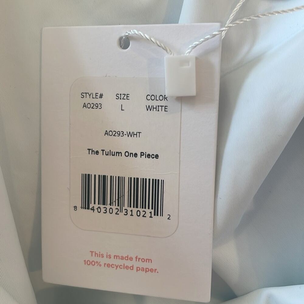 Andie The Tulum One Piece in White size Large New with Tags - Picture 9 of 11